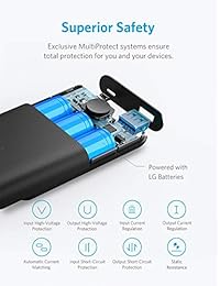 Anker Powercore II 10000, Ultra Compacta 10000 mAh Cargador portátil, upgraded PowerIQ 2.0 (hasta 18 W de salida), de carga rápida para iPhone, Samsung Galaxy Y Más