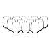 Luminarc 15 Ounce Stemless White and Red Wine Glasses, Set of 12 Tumbler Glasses Set. Best Wine Goblet Glasses Bulk.