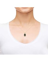 I Love You To The Moon And Back collar colgante lobo 24 K oro inscrito en ónice, 18"   NanoStyle Jewellery