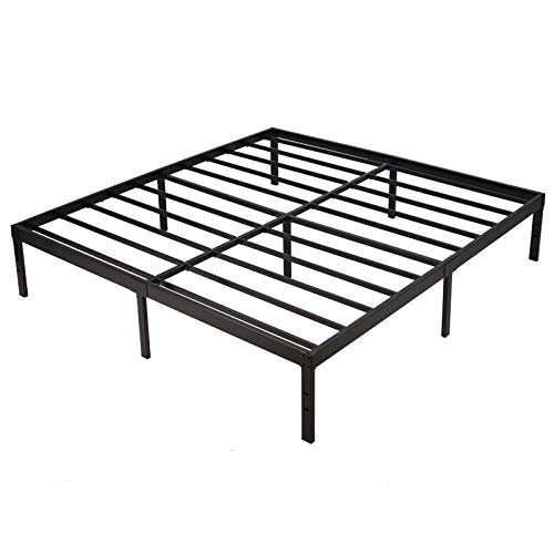California King Platform Bed Frame 16 Inch Heavy Duty Strong Steel