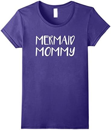 Womens MERMAID MOM MOMMY Shirt, Cute Mermom Mermommy T-Shirt Medium Purple
