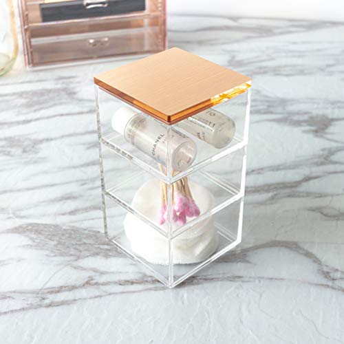 Moosy Life Rose Gold Paper Clip Holder, Drawer Organizer, Moonlight