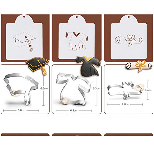 Mini Cookie Cutter Set Graduation Cookie Cutters3pack Pricepulse