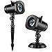 Christmas Lights, Halloween Christmas Star Outdoor Night Shower Snowflakes Projector Light Decorations 12 Slides Show LED Moving Landscape Spotlights for Holiday Christmas Decorations