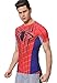 Red Plume Men's Compression Sports Fitness Shirt Armor , Men Spider T-shirt (XL)