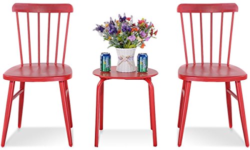 Bistro Table and Chair Furniture Set 3 PC Heavy Duty Philippines | Ubuy