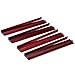 Yellow Mountain Imports Dark Camphor Wooden Mahjong Game Racks with Pushers, 18 Inches - Set of 4 (Includes Magnetically Attached Mahjong Pushers)