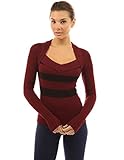 PattyBoutik Women's 2 in 1 Style V Neck Sweater