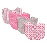 Trend Lab Bib Set, Pink, Lily, 4 Count