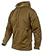 Rothco Conceal-Ops Hoodie – Tactical Hooded Sweatshirt – 100% Polyester Moisture Wicking Fabric – Coyote Brown – XL