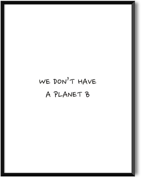 Miluka Poster Da Incorniciare Per Decorazione De Parete In Quadri Poster Con Frasi Motivazione Messaggi Planet B Varie Dimensioni X 30 Cm Amazon It Casa E Cucina