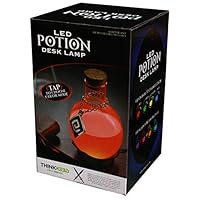 ThinkGeek LED Potion Desk Lamp - Color Changing LED Lamp - Perfect for Fans of RPGs and Chemistry