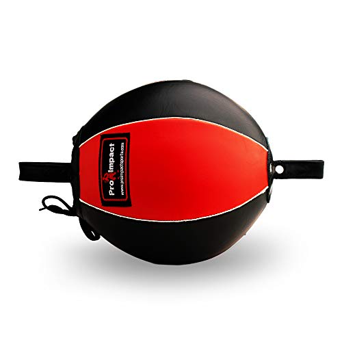 image for Pro Impact Genuine Leather Double End Boxing Punching Bag - Speed Stri