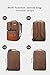 WITZMAN Men Canvas Backpack Large Travel Backpack Rucksack Casual Daypack Duffel Laptop Bag 6617 (23 inch, Brown)