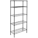 AmazonBasics 5-Shelf Shelving Unit - Black