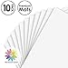 Mat Board Center, Pack of 10 11x14 White Uncut Mat Boards, Acid Free, 4-Ply Thickness, White Core, Great for Pictures, Photos, Framing Backing