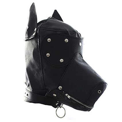 LifeJoy Sex Liebesgeschenk Sex Toys Fetisch Bondage Sperre Gothic Leather Blindfold Hundemaske Hood Hood F¨¹r Paare SM Spiel 