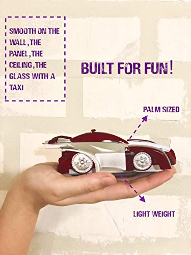 JCT-Ultimate-Wall-Climbing-Remote-Control-Car--Gravity-Defying-Wall-Climber-RC-Racing-Car-With-LED-Lights-For-Kids--Fast-Charging-USB-Rechargeable-Mini-Remote-Controlled-Race-car-For-Boys-GirlsRED