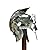 Wearable Gladiator Maximus Roman Spiked Helmet 18 Gauge Steel w/ Leather Liner