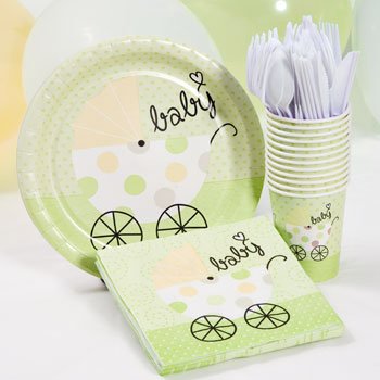 Amazon Com Green Baby Shower Plate Cup And Napkins Set Neutral Amazon Com Green Baby Shower Plate Cup And Napkins Set Neutral