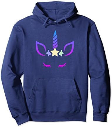 Unicorn Face Hoodie Sweater with Eyelashes