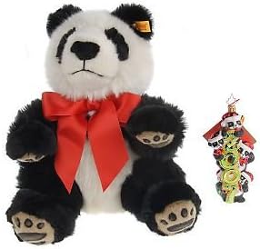 The Christopher Radko Panda by Steiff with 2007 Radko Ornament