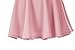 Urban CoCo Women's Basic Midi Skirt Versatile Stretchy Flared Casual High Waisted Skirt(Small, Pink-Long)