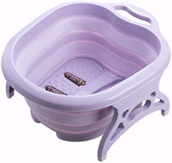 QCUTEP Foot Tub, Collapsible Foot Spa Foot Soak Bath Tub with Massaging Rollers Large Foot Soaking Tub for Feet Relaxation and Stress Relief