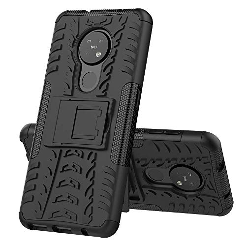 Newlike Nokia 7.2 / Nokia 6.2, Back Cover, Premium Real Hybrid Shockproof Bumper Defender Cover, Kick Stand Hybrid Desk