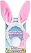 Kangaroo Plush LED Light Up Bunny Costume Adult, White Bunny Ears, Tail & Bowtie Cosplay Accessories, White Rabbit Ears for Easter & Halloween, All Party Favor Basket Stuffers Pink, Stocking Stuffer
