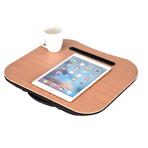 BLACKOBE Lap Desk, Portable Simple Laptop Desk Memory Foam with Slot, Supports Laptops Up to 15.8″ Inches, Lapdesk for Adults, Suitable for Home, Cafe, Office, School 15.8×13.4x2in