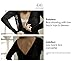 Women's Low Back Bra Converter 3 Hook Black Strap Extender for Backless Dresses