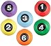 Sportime Numbered Step-N-Stones, 2-5/8 x 5-1/4 Inches, Set of 6, Assorted Colors - 1004570