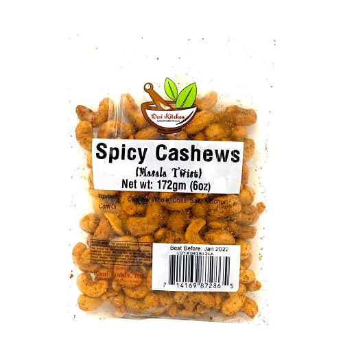 Desi Kitchen Indian Style Spicy Cashews (Masala Twist) 6oz By Rani Foods Inc in Saudi Arabia Whizz