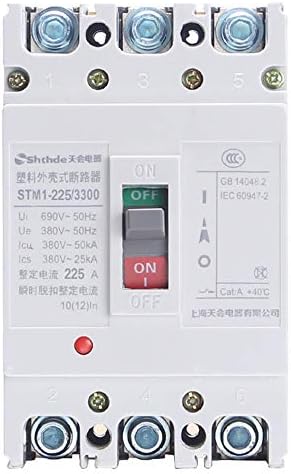 HVMNB Three-phase molded case circuit breaker air switch / 380V / 3P overload short circuit protection, 200A