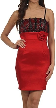 amazon red bodycon dress