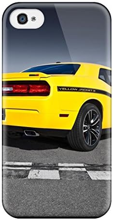 New Arrival Premium 4/4s Case Cover For Iphone (2012 Dodge Challenger Srt8 392 Yellow Jacket Rear Angle Srt Cars Dodge)