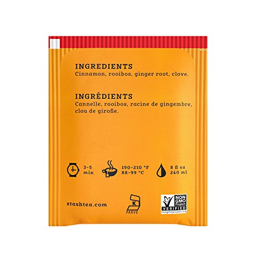 image for Stash Tea Spice Dragon Red Chai Herbal Tea 100 Count Box of Tea Bags i