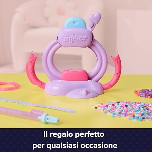 , Macchina dei Braccialetti Heishi dell'Amicizia, con Pratica Penna Impila-Perline e oltre 1200 Perline, per la Realizzazione di 15 Braccialetti, Giocattoli Artistici per Bambine, 7+ Anni — foto 7 di 8