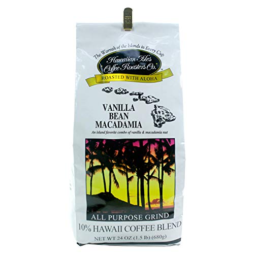 Vanilla Bean Macadamia Hawaiian Coffee 24 ounce ground coffee Pricepulse