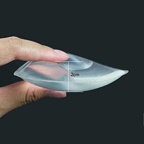 Zcoins 1 Pair of Silicone Bra Inserts Push up Bra Pads Breast Enhancers for AA to C (Transparent) - Thumbnail 2