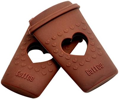 Mamiton BPA Free Coffee Teether Birthday Gift DIY For Baby Jewelry (Chocolate, 1pcs)