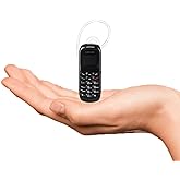 Sudroid Mini Small Mobil Cell Phone L8star BM70 Bluetooth Handset 0.66 inch Unlocked Bluetooth Earphone Dialer Support SIM Card(Black)