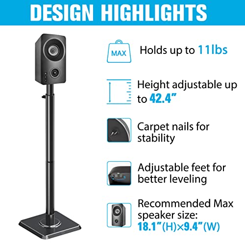 Mounting Dream Speaker Stands Height Adjustable Speaker Stand for
