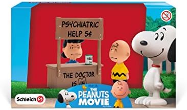 Charlie Brown Snoopy Peanuts Movie Action Figures 3 Pc Set Lucy &amp; Charlie Brown &amp; Booth