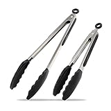 LAVAVIDA Kitchen Tongs 2 Pack - 9