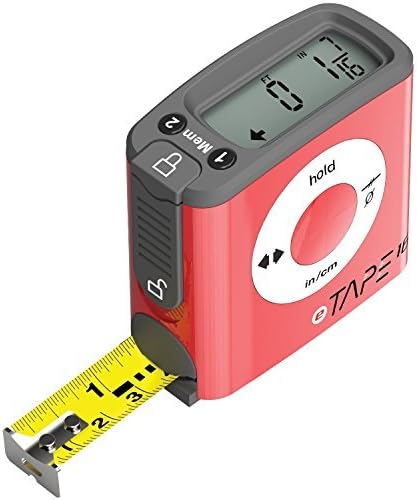 eTape16 ET16.75-db-RP Digital Tape Measure, 16', Red (INCHES ONLY VERSION) by eTape16