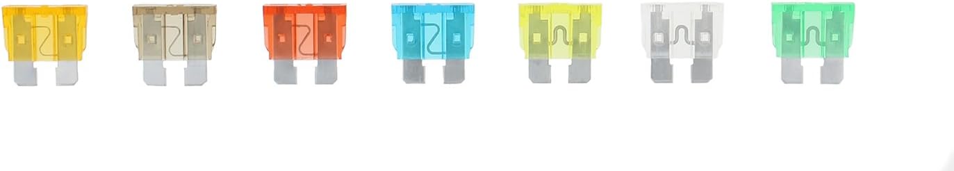 ABN 120-Piece Standard Fuse Assortment, 5, 7.5, 10, 15, 20, 25, 30 AMP – Regular ATM Blade Fuses for Cars, Trucks, Boats: Automotive