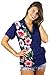 Funky Hawaiian Blouse, VHO-Wedding, blue, L