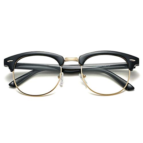 rimless fake glasses